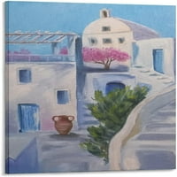 Plakati Sažetak zidne umjetnosti Santorini Island Street Priroda Pejzaž Uredbeni ured za život Ured galerija Slikanje