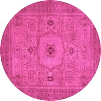 Moderne prostirke za unutarnje prostore, okrugle, apstraktno ružičaste, promjera 6 inča