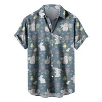 Muške košulje casual Havaji ležerni vrhovi kratkih rukava s kopčanjem na kopčanje ljetne bluze Na plaži u punoj