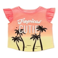 Tropska slatka majica za djevojčice i malu djecu, veličine 12 m-5 T