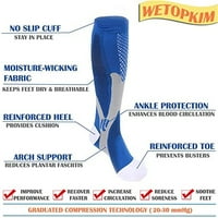 Kompresijske čarape za ublažavanje bolova od proširenih vena kompresijske čarape, najbolje za letenje, putovanja,