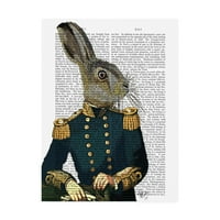 Zaštitni znak likovna umjetnost 'Lieutenant Hare' platno umjetnost Fab Funky