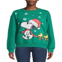 Snoopy ženska svjetlost božićnog pulovera
