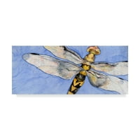 Zaštitni znak likovna umjetnost 'Dragonfly 2' platno umjetnost Sharon Pitts
