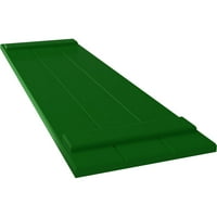 Ekena Millwork 1 8 W 74 H TRUE FIT PVC Tri ploča pridružena kapka od ploče-n-batten, Viridian Green