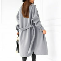 Ženske jakne, kaput, kaput s otvorenim prednjim dijelom, Ženska jakna u sivoj boji, kaput, kaput, kaput, kaput,