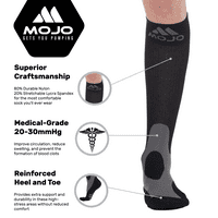 Kompresijske čarape veličine 4-inčne veličine za liječenje proširenih vena-crne, 4 - inčne-inčne