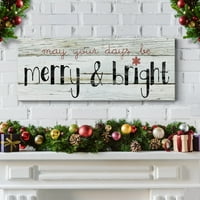 Merry & Bright Premium galerija zamotano platno - spremno za objesiti