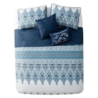 Kućni globalni nadahnuti Andrea reverzibilni prekrivač za posteljinu s ukrasnim jastucima, više boja i veličina