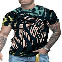 Muške majice s križnim printom, bluza s kratkim rukavima, ljetni vrhovi kratkih rukava, Muška široka majica, udoban