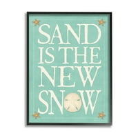 Pijesak je nova snježna nautička zimska zimska zvijezda uokvirena slikarskim umjetničkim otiscima