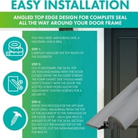 Jednostavno sačuvajte vrhunski vijak na vratima s aluminijskim nosačem i pjenastim brtvom u sivom KC vrata za