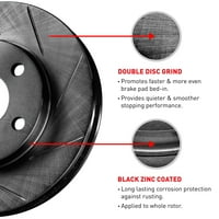 Stražnji r koncept eline crni dijamantni rotori kočnice