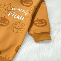 PEYAKIDSAA Dječje djevojčice Dječaci Halloween Twishirts Twimskins Titter Print Dugi rukav puloveri Fall Tops