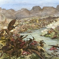 Rat sa Zuluima, 1879. Nzulu Ratnici Napadaju Pratnju 80. Pukovnije U Blizini Rijeke Intombi: Drvorez Modernog