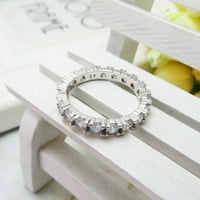 Jedinstveni cirkon modni dijamant Okrugli personalizirani prsten pun ženski prsten punk prsten