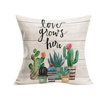 Kaktus sočne navlake pokrivaju akvarel jastuk, biljke, cvjetni pokrivač, najbolja jastučnica za kosu