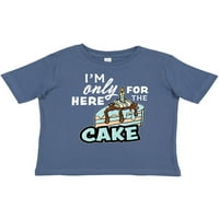 Ad, ovdje sam samo zbog torte s ilustracijom kriške torte, poklon majica za dječake i djevojčice