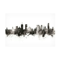 Platna Michael Tompsett 'Syracuse New York Skyline'