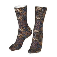 Marokanske cvjetne čarape sa slavenskim efektima za žene i muškarce, novost, šarene čarape za posadu, Ležerne