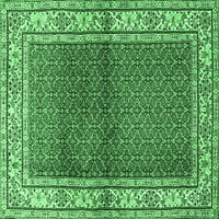 Ahgly Company Unutarnji kvadratni Perzijski smaragdno zeleni prostirke tradicionalne površine, 7 'Trg