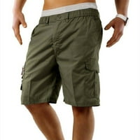 Cargopants muški multi-džepovi kratke hlače labave ravne ljetne sportske hlače na otvorenom klasični labavi fit