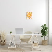 Angela Nikeas Bold Ljetna tipografija Razitna duga Sunca Rays uokvirena slikanje platna Art Print