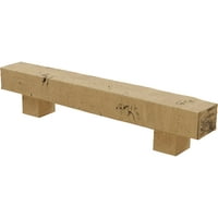 Ekena Millwork 8 H 12 d 48 W Knotty Pine Fau Wood Kamin Mantel Kit W Alamo Corbels, Natural Pine