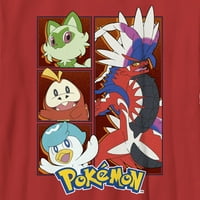 Majica za dječake Pokemon coraidon, crvena, velika
