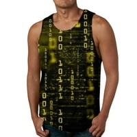 Muška ljetna modna ležerna primorska majica Na plaži s digitalnim printom bez rukava Bez rukava Bez rukava prsluk