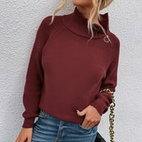 Ženski džemperi u donjem rublju, jesenski preveliki Ženski džemperi s okruglim vratom, pleteni džemper od kabela,