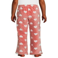 Pidžama hlače s plišanim printom za djevojčice, veličine 4 I Plus