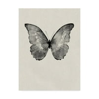 Zaštitni znak likovna umjetnost 'crni leptir na tan fabrikken' platno umjetnost by Design Fabrikken
