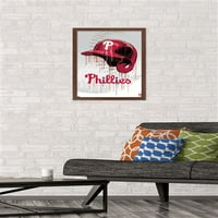 Plakat na zidu Philadelphia Phillies-kaciga s kapaljkom, uokvirena 14.725 22.375