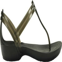Ženske crocs Isabella T-Strap sandala crna m