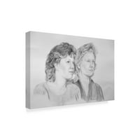 Zaštitni znak likovna umjetnost 'Dvije dame' platnene umjetnosti Rusty Frentner