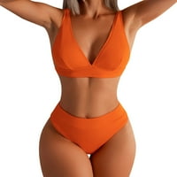 Ženski dvodijelni kupaći kostim bikini ljetna odjeća za odmor na moru za djevojčice trokutasti setovi kupaćih