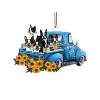 Heiheiup ogledalo privjesak za kamion kreativni automobil ukras suncokreta privjesak za pse unazad fileri