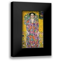 Klimt, Gustav Black Modern Framed Museum Art Print pod nazivom - Eugenia Primavesi 1914