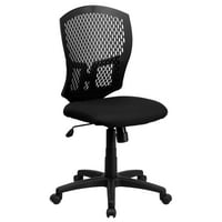 Dizajnerska uredska stolica s okretnim naslonom od srednjeg naslona i sjedala od tkanine