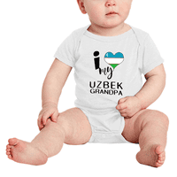 Srce mog uzbekistanskog Djeda, Volim Bodi sa zastavom Uzbekistana za novorođenčad