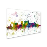 Zaštitni znak likovna umjetnost Birmingham Alabama Skyline mclr-1 Canvas Art by Marlene Watson