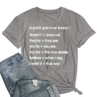 Ženske Ležerne široke kratke hlače s okruglim vratom, gornji dio s tiskanim slovima, bluza, majica, kratke hlače,