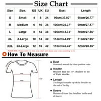 Plus size rasprodaja modna ženska ležerna bluza s izrezom u obliku slova B i vintage printom majica kratkih rukava