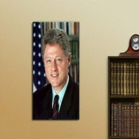 Wall - Portret Williama J. Clintona - serija američkih predsjednika - Omota za zidne umjetničke galerije Canvas