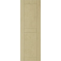 Ekena Millwork 15 W 56 h rustikalna dva jednaka ploča ravna ploča glatka karuta od drva od drva, pripremljena