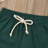 Fanvereka dječji elastični struk kratke hlače s dragim dječacima djevojčice pamučne platnene kratke hlače široka