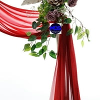 ploče za vjenčanu luku draping tkanina čista šljokica za ceremoniju vjenčanja - jabučno crvena