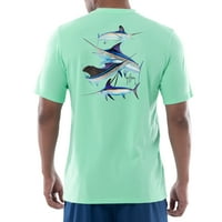 Guy Harvey muške tune Core Billfish kolekcija majica s kratkim rukavima - plaža staklo veliko