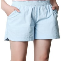 Veličina donjeg dijela-4 inča široke kratke hlače za žene jednobojne kratke hlače za plažu Ležerne kratke hlače